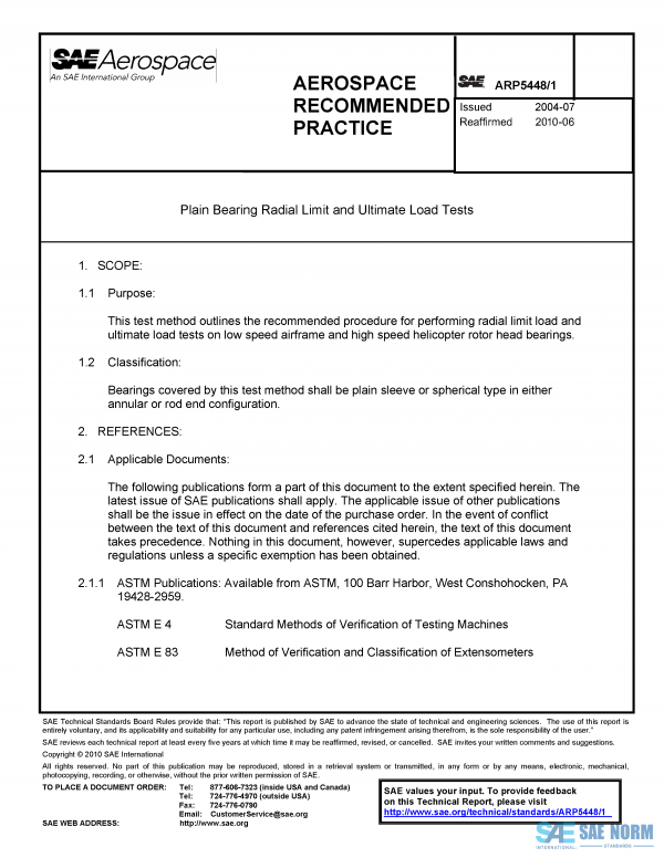 SAE ARP 5448/1 Series PDF