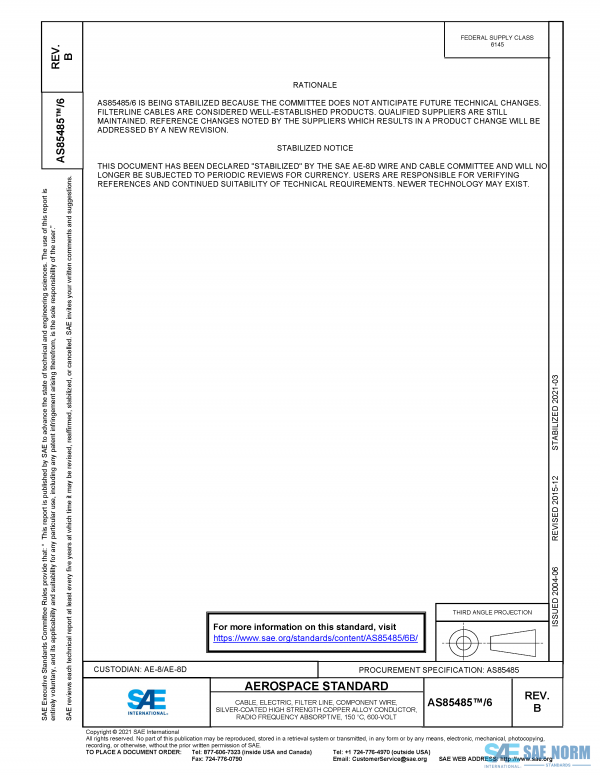 SAE AS 85485/6 Series PDF