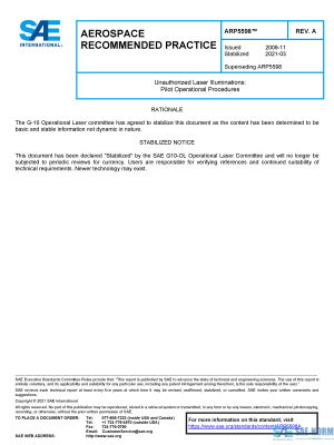 SAE ARP 5598 Series PDF