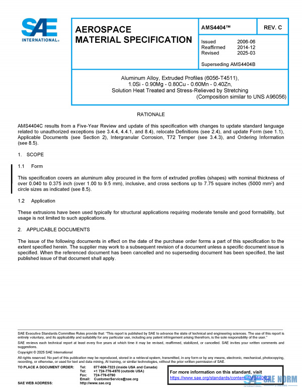 SAE AMS 4404 Series PDF