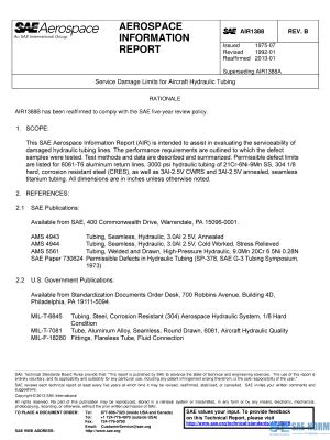 SAE AIR 1388 Series PDF