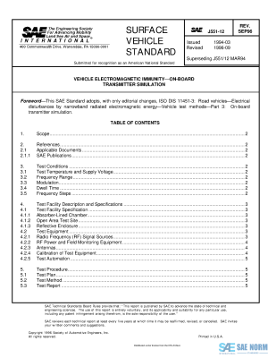 SAE J 551/12 Series PDF