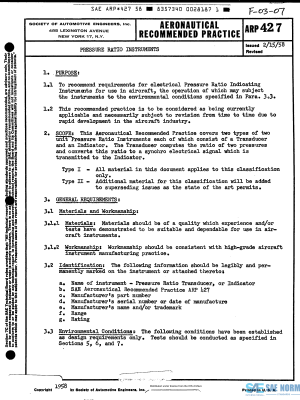 SAE ARP 427 Series PDF