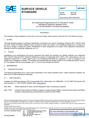 SAE J 2912 Series PDF