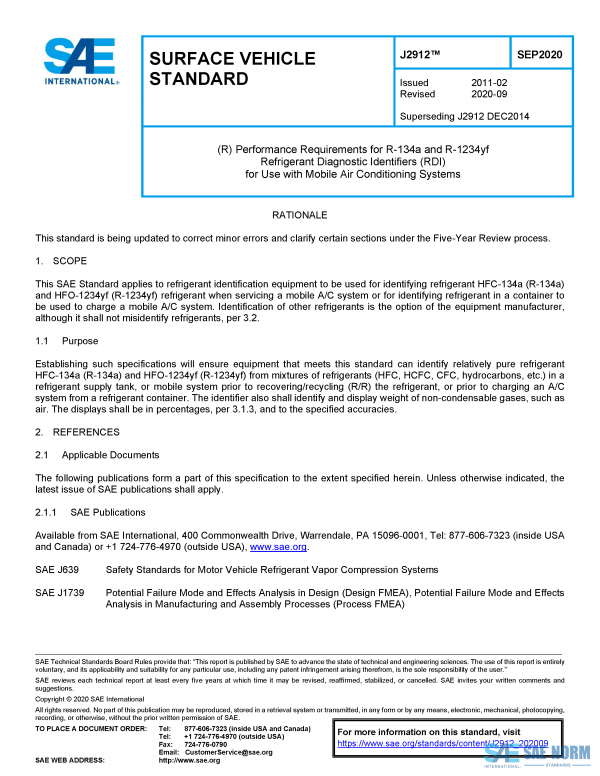 SAE J 2912 Series PDF