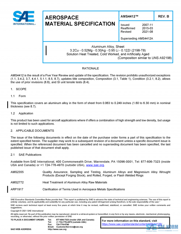 SAE AMS 4412 Series PDF