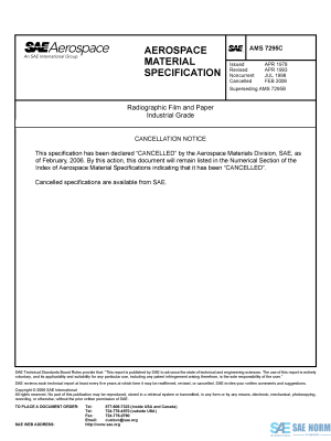SAE AMS 7295 Series PDF