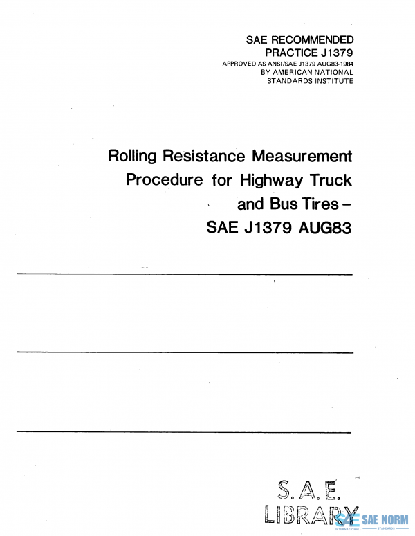 SAE J 1379 Series PDF