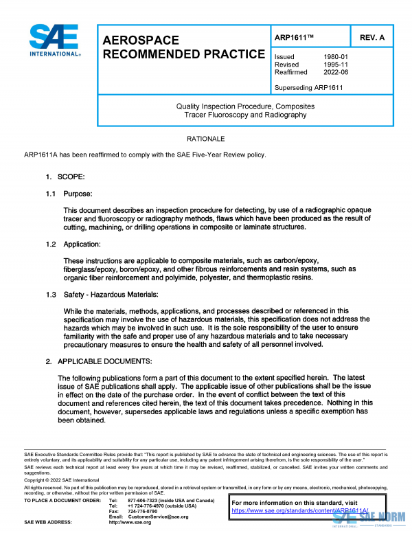 SAE ARP 1611 Series PDF