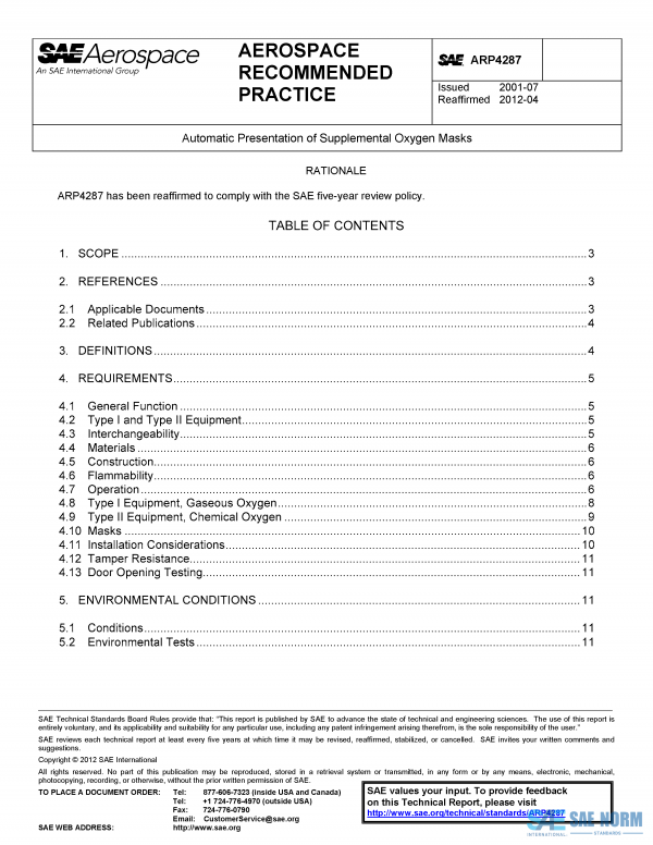 SAE ARP 4287 Series PDF