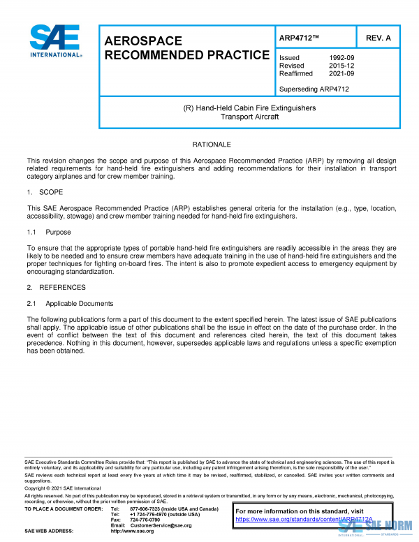 SAE ARP 4712 Series PDF