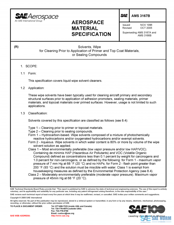 SAE AMS 3167 Series PDF