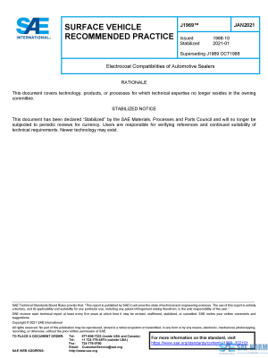 SAE J 1969 Series PDF