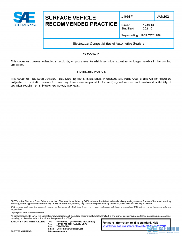 SAE J 1969 Series PDF