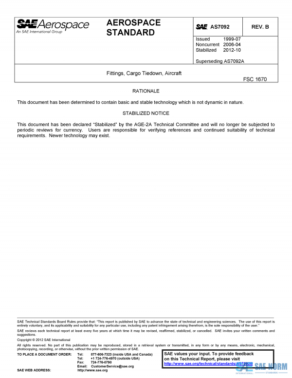 SAE AS 7092 Series PDF