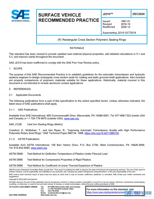 SAE J 2310 Series PDF