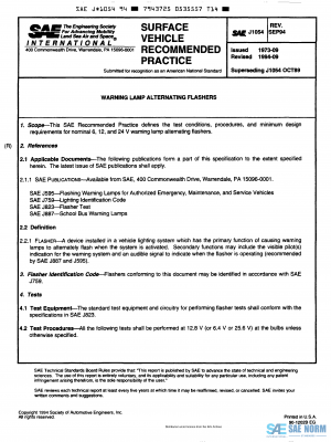 SAE J 1054 Series PDF