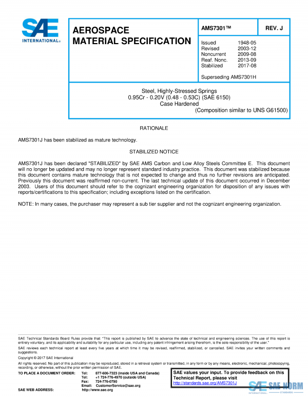 SAE AMS 7301 Series PDF