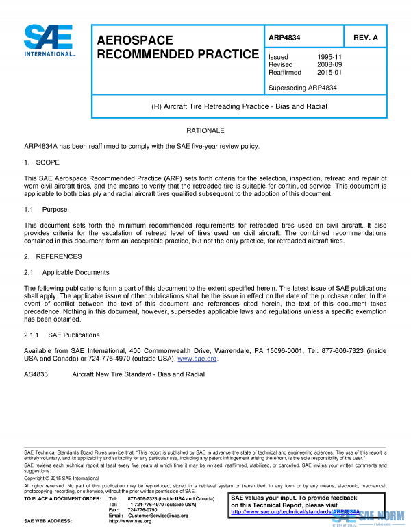 SAE ARP 4834 Series PDF