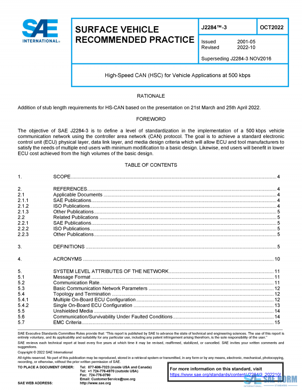 SAE J 2284/3 Series PDF