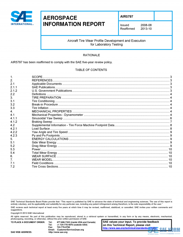 SAE AIR 5797 Series PDF