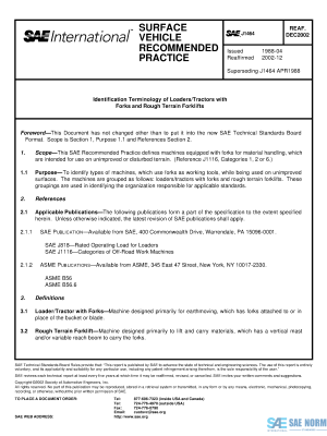 SAE J 1464 Series PDF