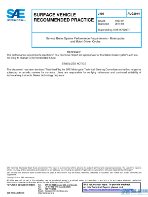 SAE J 109 Series PDF