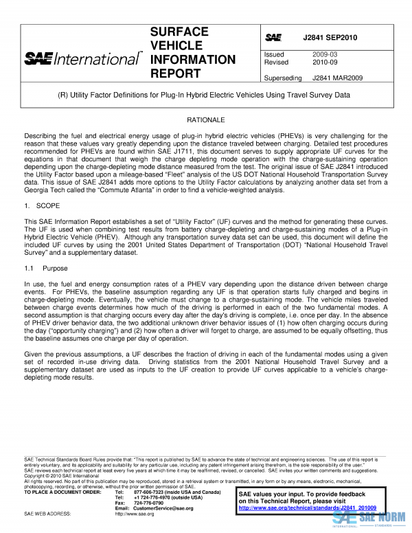 SAE J 2841 Series PDF