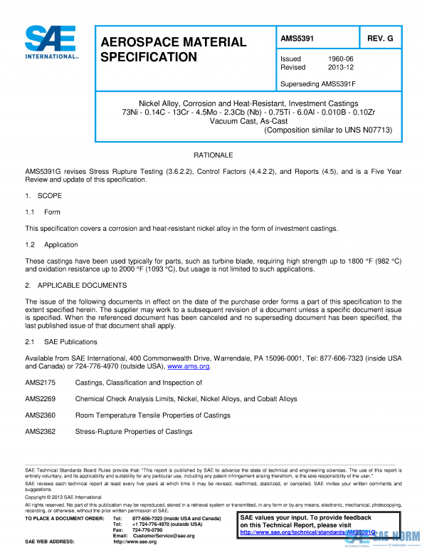 SAE AMS 5391 Series PDF