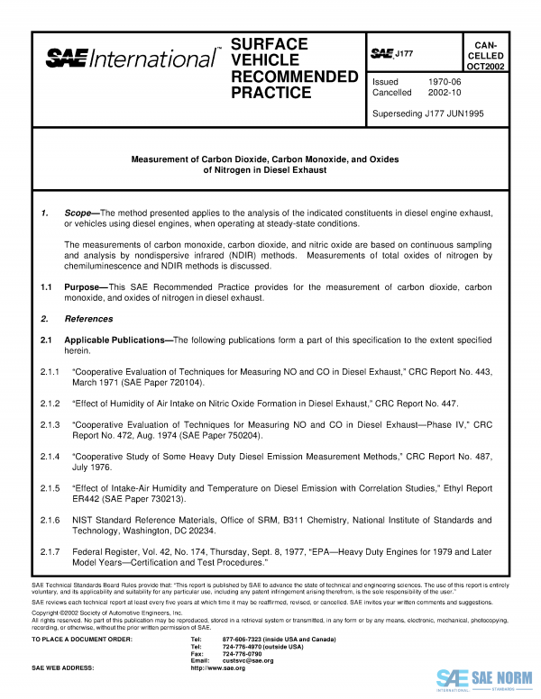 SAE J 177 Series PDF