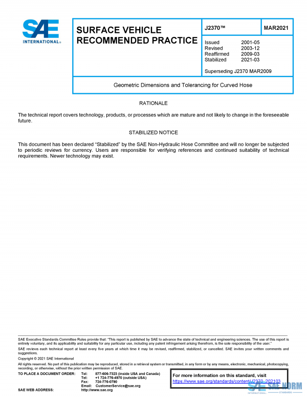 SAE J 2370 Series PDF