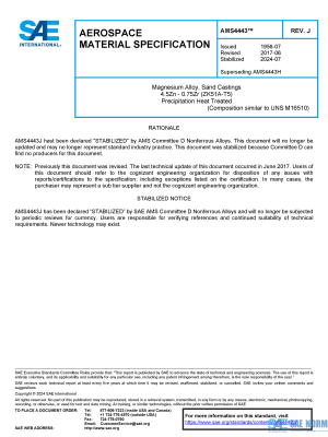 SAE AMS 4443 Series PDF