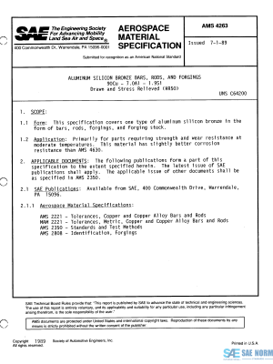 SAE AMS 4263 Series PDF