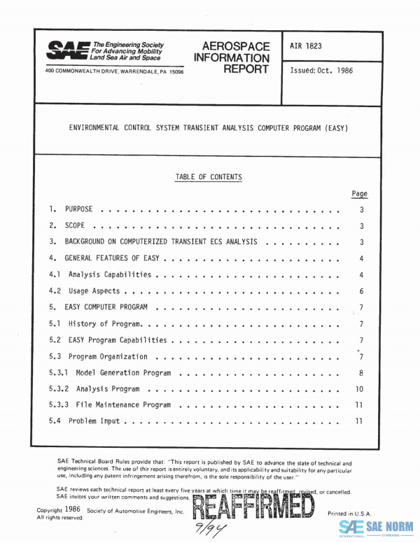 SAE AIR 1823 Series PDF