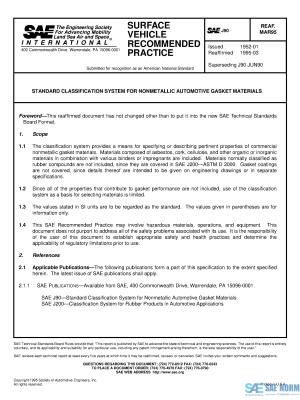 SAE J 90 Series PDF