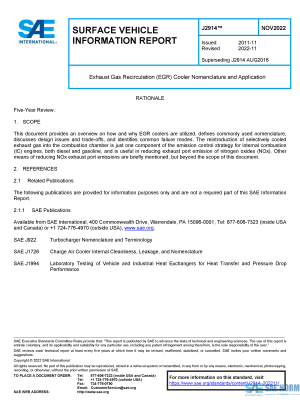 SAE J 2914 Series PDF