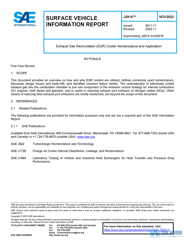 SAE J 2914 Series PDF