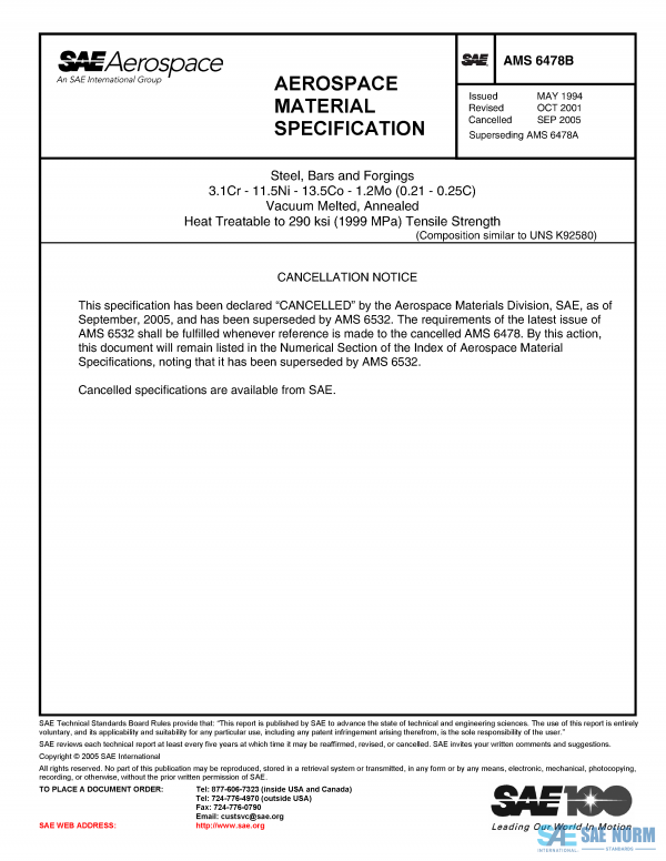 SAE AMS 6478 Series PDF