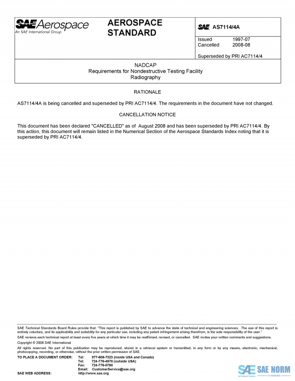 SAE AS 7114/4 Series PDF