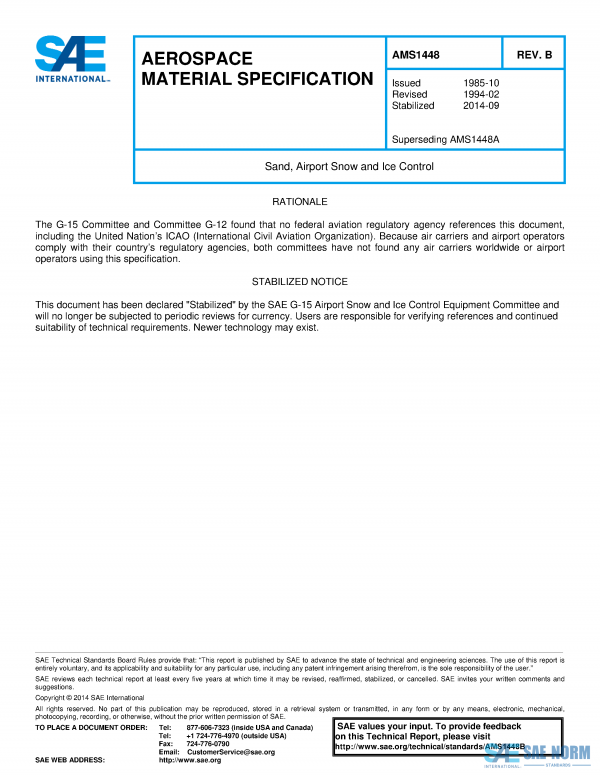 SAE AMS 1448 Series PDF