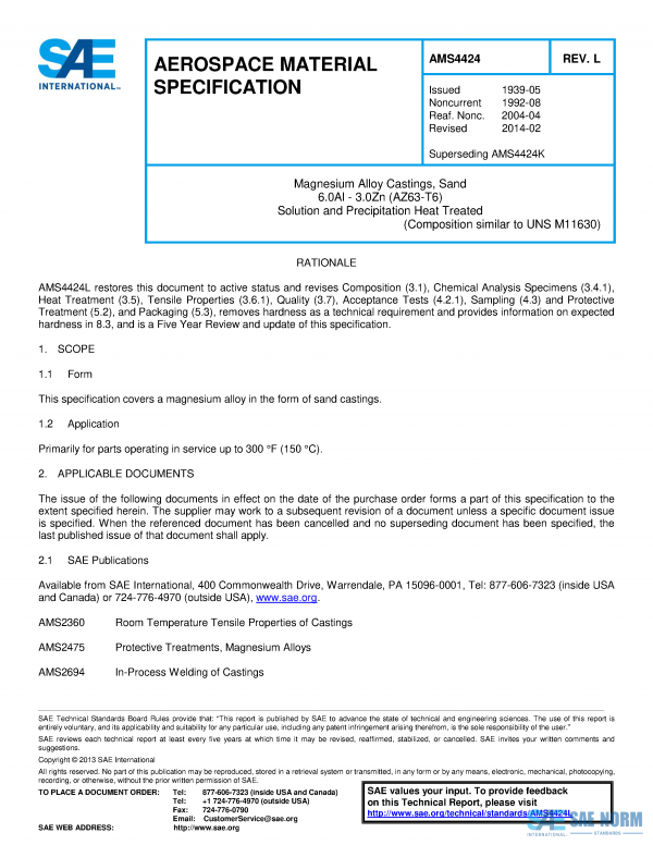 SAE AMS 4424 Series PDF