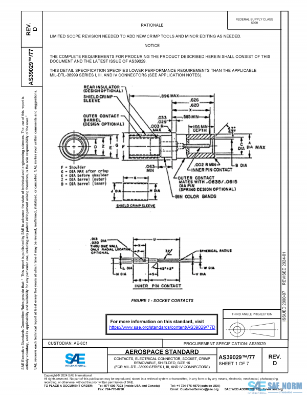 SAE AS 39029/77 Series PDF