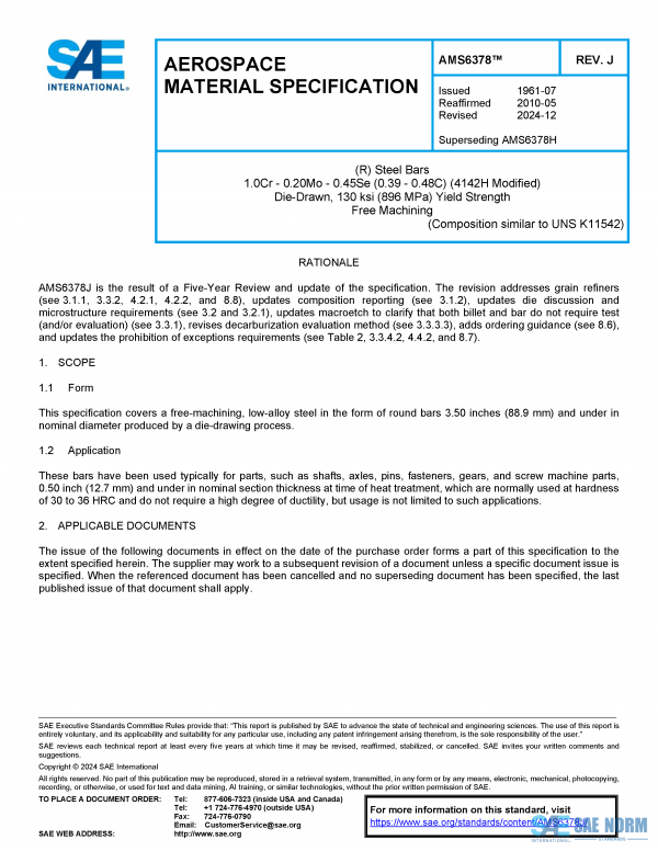 SAE AMS 6378 Series PDF