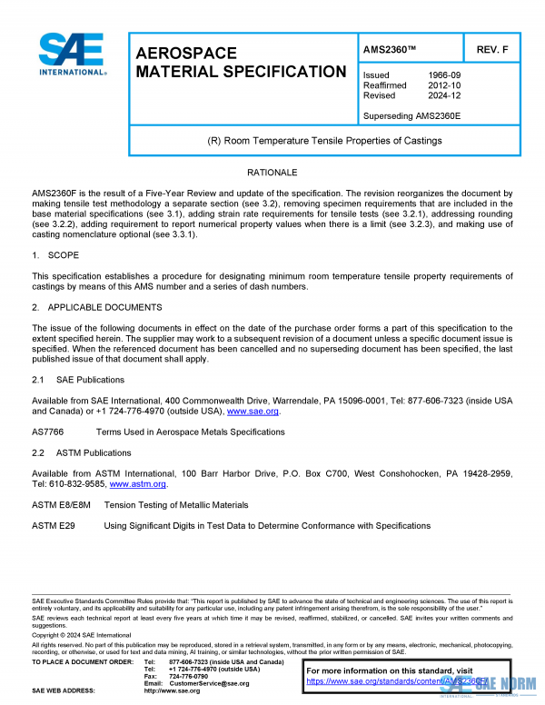 SAE AMS 2360 Series PDF