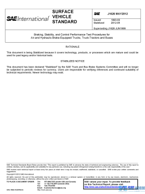 SAE J 1626 Series PDF