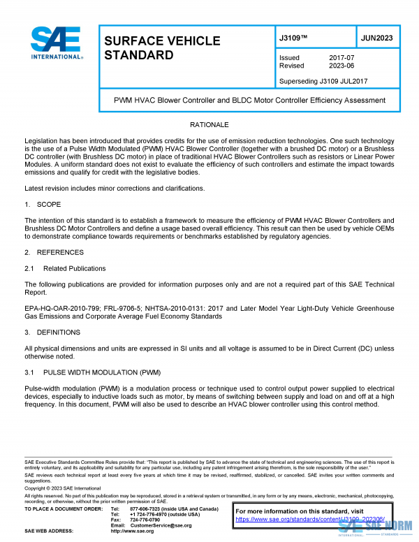 SAE J 3109 Series PDF