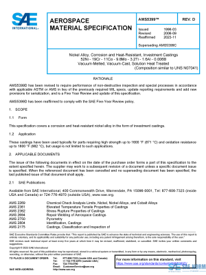 SAE AMS 5399 Series PDF