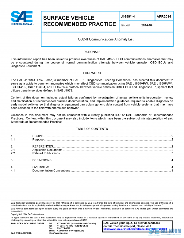 SAE J 1699/4 Series PDF