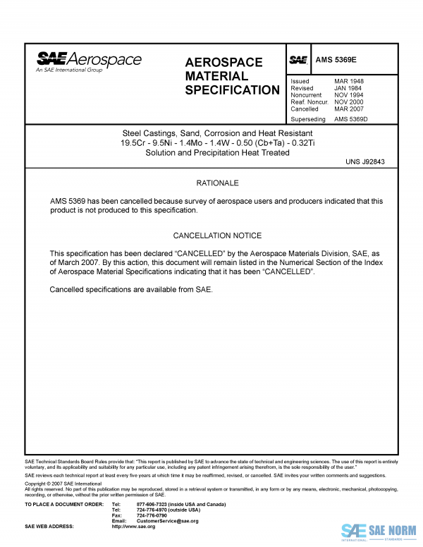 SAE AMS 5369 Series PDF