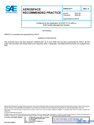 SAE ARP 9137 Series PDF
